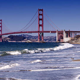 Golden Gate Bridge - Seen from Baker Beach by Melanie Viola