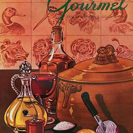 Gourmet Cover Featuring A Casserole Pot by Henry Stahlhut