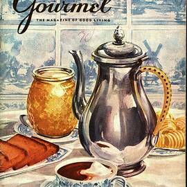 Gourmet Cover Featuring An Illustration by Hilary Knight
