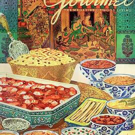 Gourmet Cover Featuring Various Indian Dishes by Henry Stahlhut