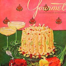 Gourmet Cover Illustration Of A Molded Rice by Henry Stahlhut