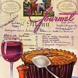 Gourmet Cover Illustration Of Deep Dish Pie by Henry Stahlhut