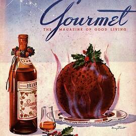 Gourmet Cover Illustration Of Flaming Chocolate by Henry Stahlhut