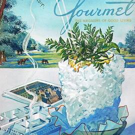Gourmet Cover Illustration Of Mint Julep Packed by Henry Stahlhut