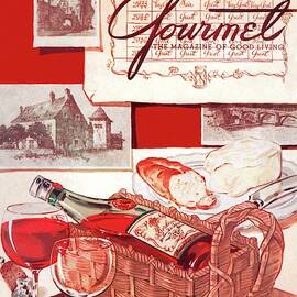Gourmet Cover Of A Bottle Of Bordeaux by Henry Stahlhut