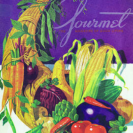 Gourmet Cover Of A Cornucopia by Henry Stahlhut