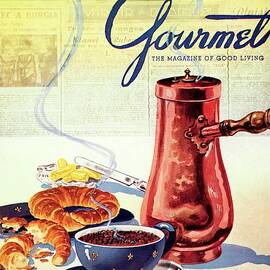 Gourmet Cover Of A French Breakfast by Henry Stahlhut