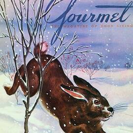 Gourmet Cover Of A Rabbit On Snow by Henry Stahlhut