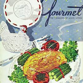 Gourmet Cover Of An Omelette by Henry Stahlhut