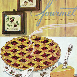 Gourmet Cover Of Cranberry Pie by Henry Stahlhut