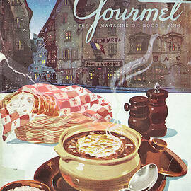 Gourmet Cover Of Onion Soup by Henry Stahlhut