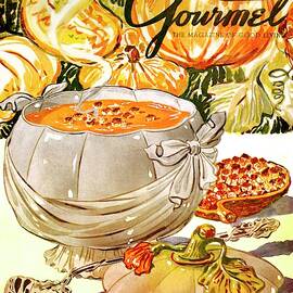 Gourmet Cover Of Pumpkin Soup by Henry Stahlhut