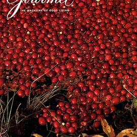 Gourmet Magazine Cover Featuring Cranberries by Lans Christensen