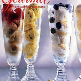 Gourmet Magazine Cover Featuring Ice Cream by Romulo Yanes