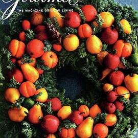 Gourmet Magazine Cover Featuring Marzipan Wreath by Romulo Yanes