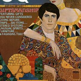 Gq Cover Of An Illustration Of An Couple by Richard Amsel