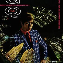 Gq Cover Of Model Wearing A Louis Roth Jacket by Leonard Nones