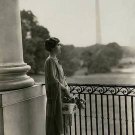 Grace Coolidge By The Washington Monument by Nickolas Muray