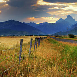 Grand Tetons At Sunrise From Driggs by Anna Gorin