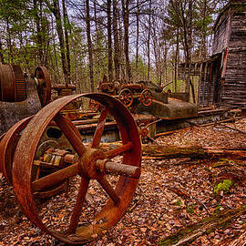 Granite Lathe Abandoned Redstone Quarry Conway NH by Jeff Sinon