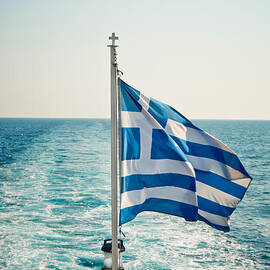 Greek flag by Tom Gowanlock