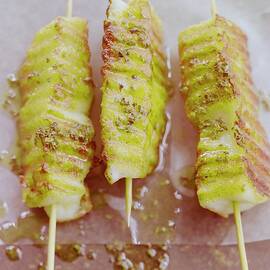 Grilled Haloumi Skewers by Romulo Yanes