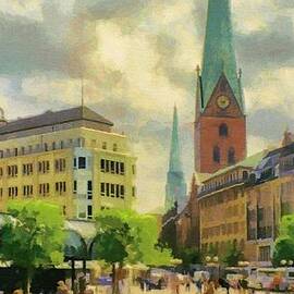Hamburg Street Scene by Jeffrey Kolker