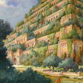 Hanging Gardens Of Babylon by English School