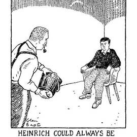 Heinrich Could Always Be Relied Upon To Serve by Glen Baxter