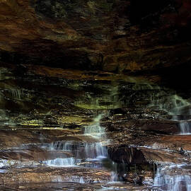 hidden falls at carter caves by Flees Photos