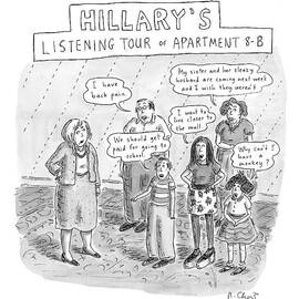 'hillary's Listening Tour Of Apartment 8-b' by Roz Chast