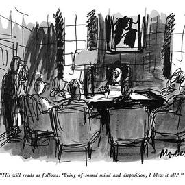 His Will Reads As Follows: 'being Of Sound Mind by Frank Modell