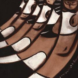  Abstract Quarter Horses Art Print by Tommervik