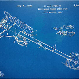 Horse Toy Patent Artwork 1953 by Nikki Marie Smith