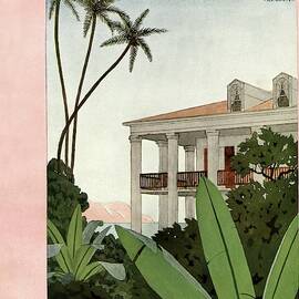 House & Garden Cover Illustration by Andre E.  Marty