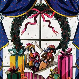 House & Garden Cover Illustration Of Christmas by Joseph B. Platt