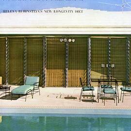 House & Garden Cover Of A Swimming Pool At Miami by Rudi Rada