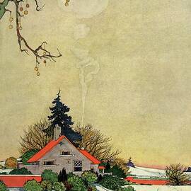 House And Garden Annual Building Number Cover by Charles Livingston Bull