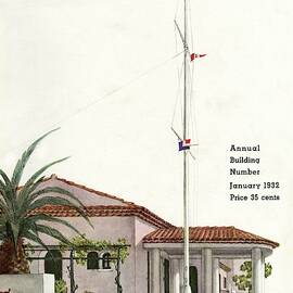 House And Garden Annual Building Number Cover by Georges Lepape