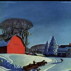 House And Garden Christmas Decoration Cover by Dale Nichols