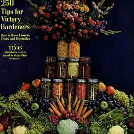 House And Garden Cover Featuring Fruit by Fredrich Baker