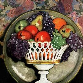 House And Garden Fall Planting Number Cover by Ethel Franklin Betts Baines