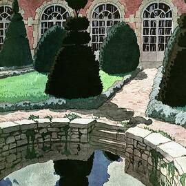 House And Garden Fall Planting Number Cover by Pierre Brissaud