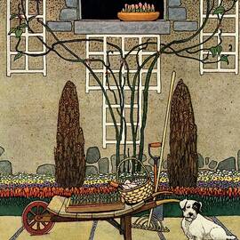 House And Garden Garden Furnishing Number Cover by Charles Livingston Bull