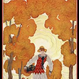 House And Garden House Planning Number Cover by Georges Lepape