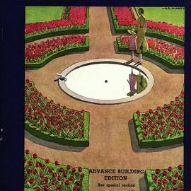 House And Garden Spring Gardening Guide Cover by Andre E.  Marty