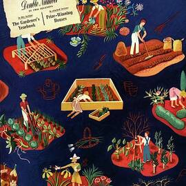 House And Garden The Gardener's Yearbook Cover by Ilonka Karasz