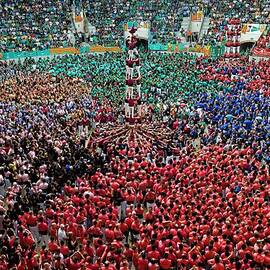 Human Towers Are Built In The 24th by David Ramos