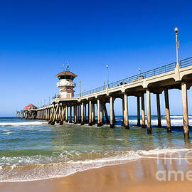 Huntington Beach Pier in Southern California by Paul Velgos