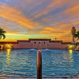 Hyatt Morning Pool by Bill and Linda Tiepelman